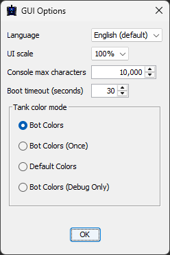 GUI Options
