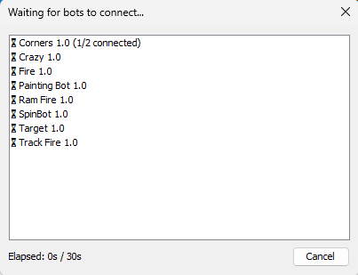 Waiting for bots to connect