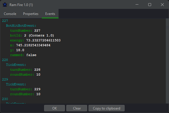 Bot events