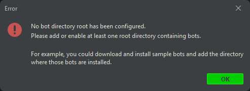 No bot directory root