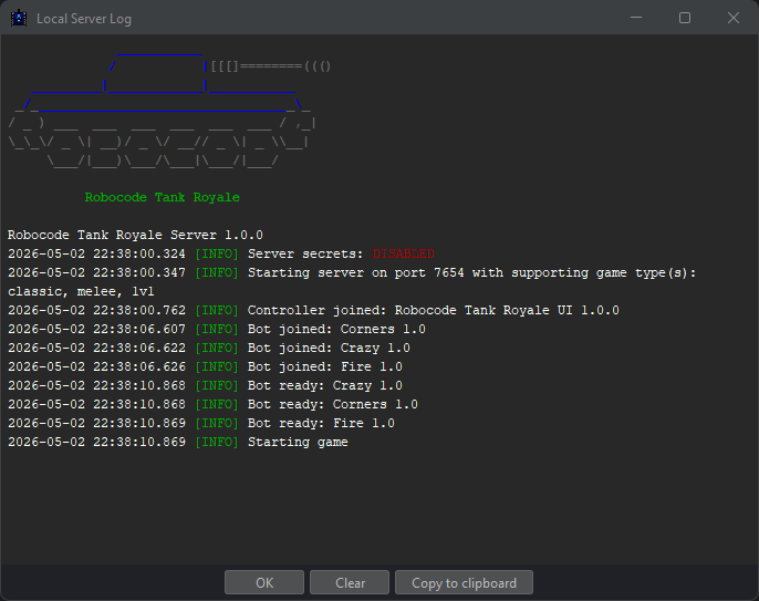 Local Server Log