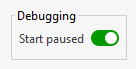 Debugging - Start Paused
