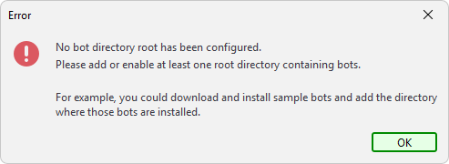 No bot directory root